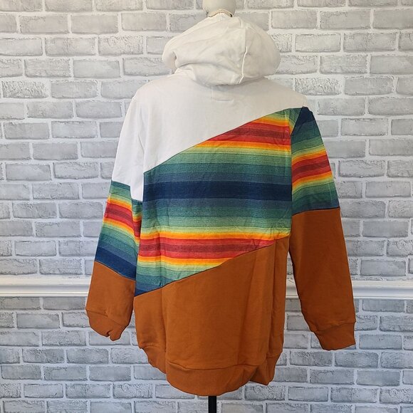 Ampersand Ave Single Hood Sweatshirt All Eyes On Hue Southwest NEW 3XL runs smal - Picture 4 of 8